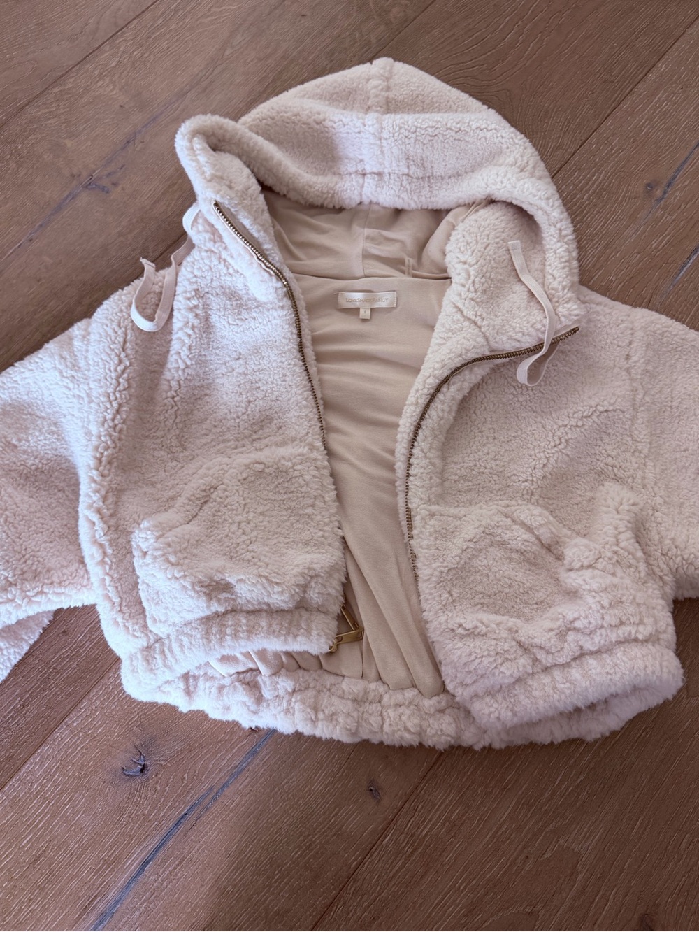 Love Shack Fancy cozy jacket size small brand new never worn